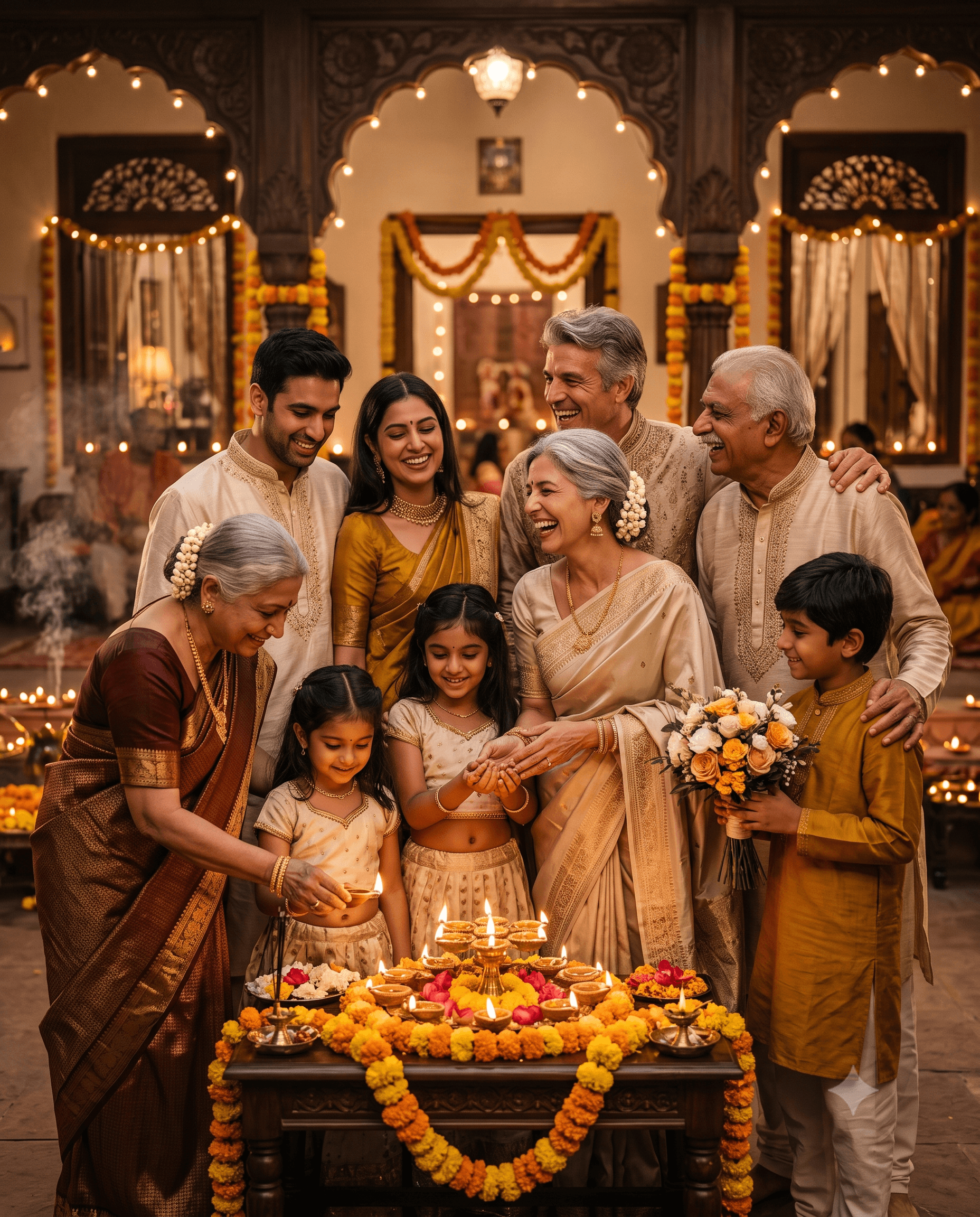 festival · lights · family