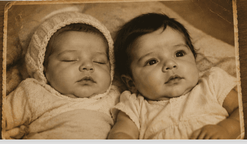 vintage family snapshot